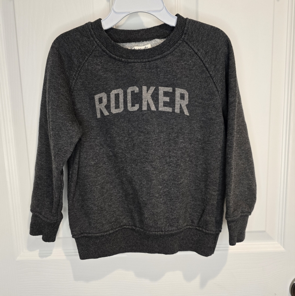 Lucky Brand Gray 'Rocker' Crewneck Sweatshirt Size 4t